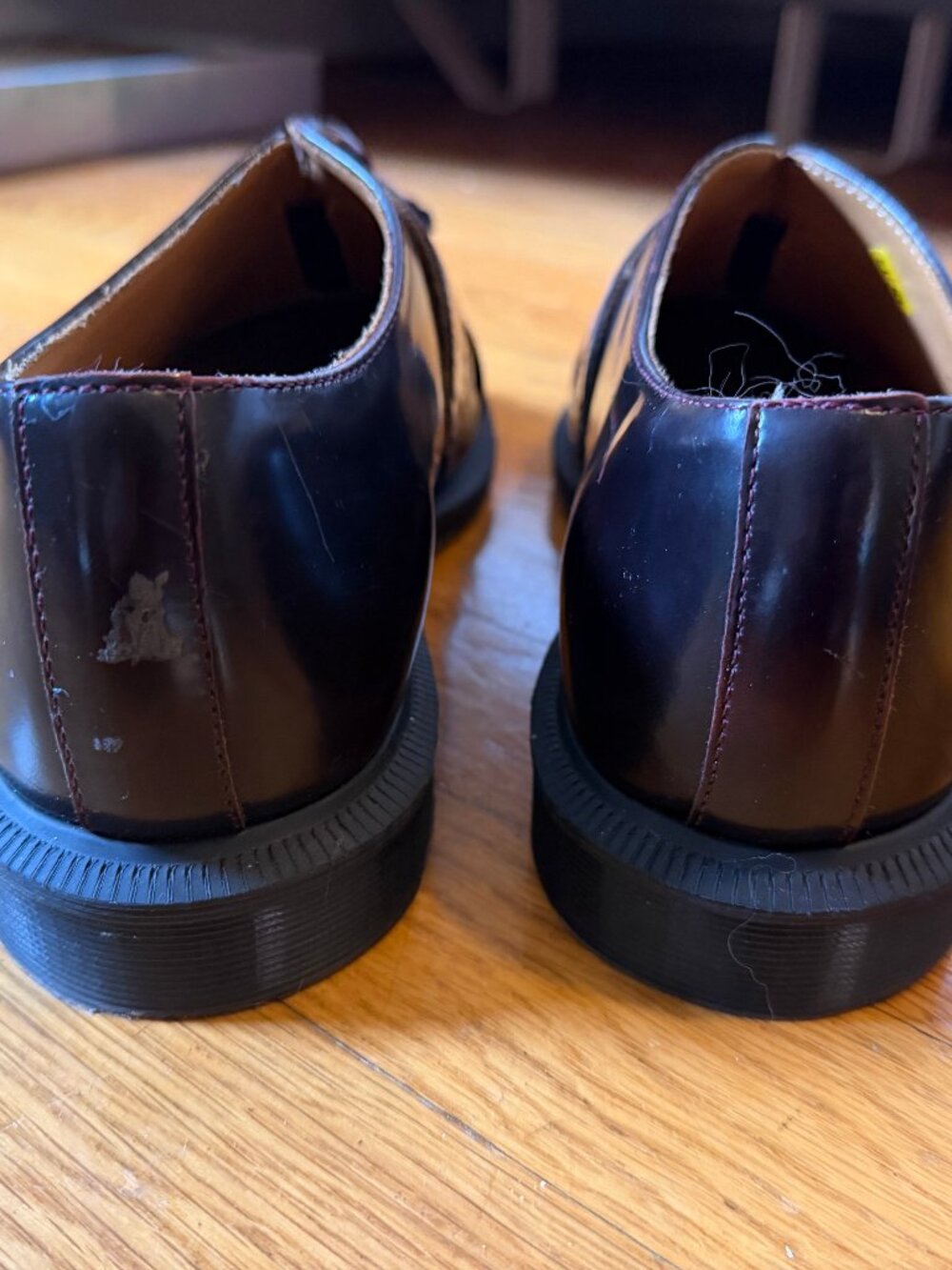 Dr. Martens Burgundy Leather Tassel Loafers - Picture 4 of 15